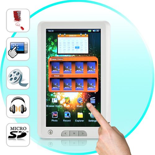 Mebook Touch - 7 polegadas touchscreen eBook Reader e Portab