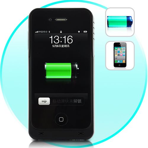 Carregador externo de alta capacidade e suporte para iPhone