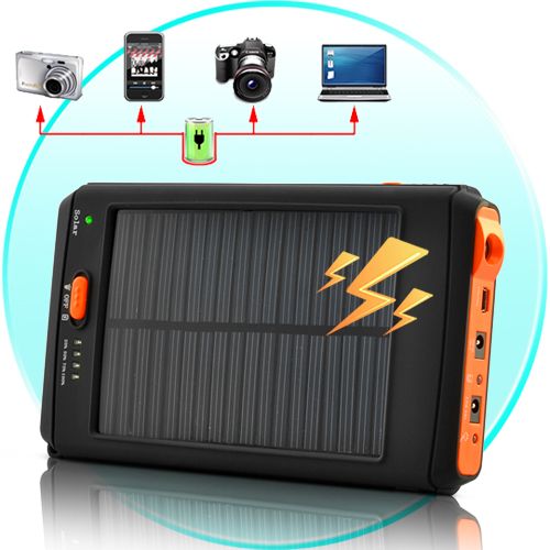 11200mAh Carregador Solar de Alta Capacidade e Bateria com l