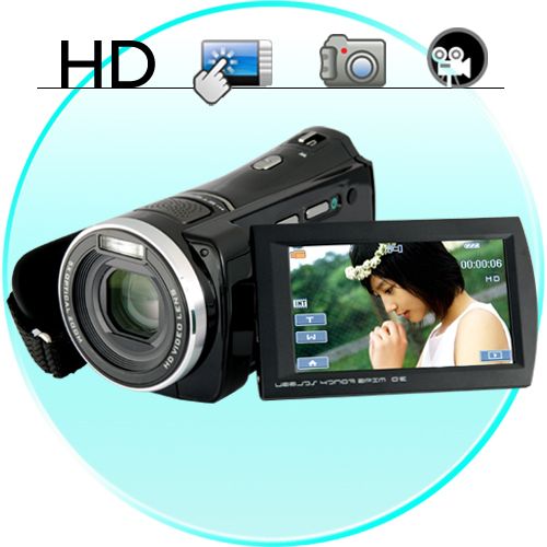 Filmadora HD 1080p com Touchscreen e Zoom Óptico 5x