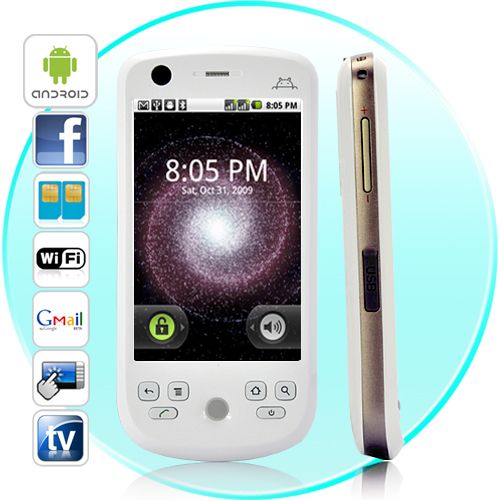 Eclipse - Dual SIM Android 2.2 Smartphone com 3,2 polegadas