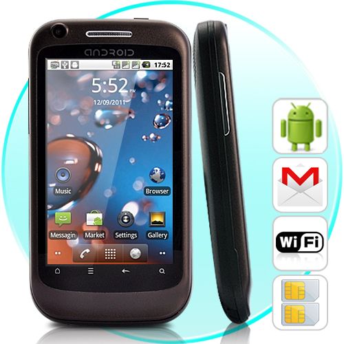 Cacau - Dual SIM Android 2.2 Smartphone com 3,2 polegadas to