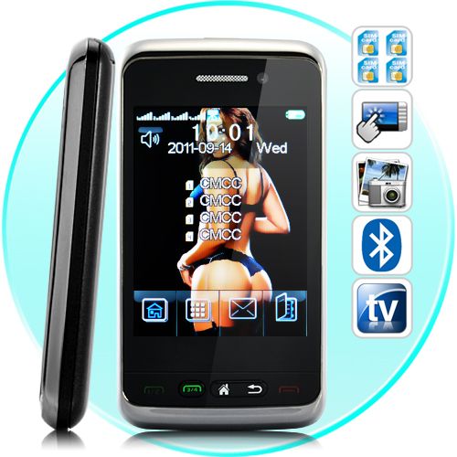 PowerFour - 2,8 polegadas touchscreen Celular Quadband com q