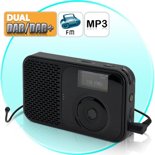 Radio Pocket Digital com gravação de áudio (MP3, Rádio FM, D