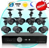 Kit de vigilância completo (DVR H264 + 8 SONY CCD à prova de