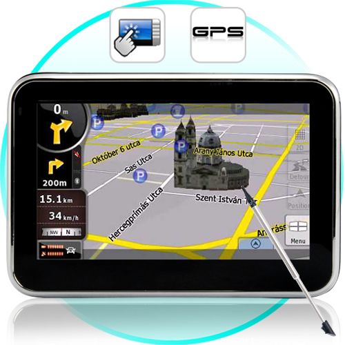 Portable GPS Navigator and Multimedia Player (4.3 Inch Scree