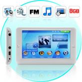 4,3 polegadas touchscreen MP4 player (8GB + TV OUT)