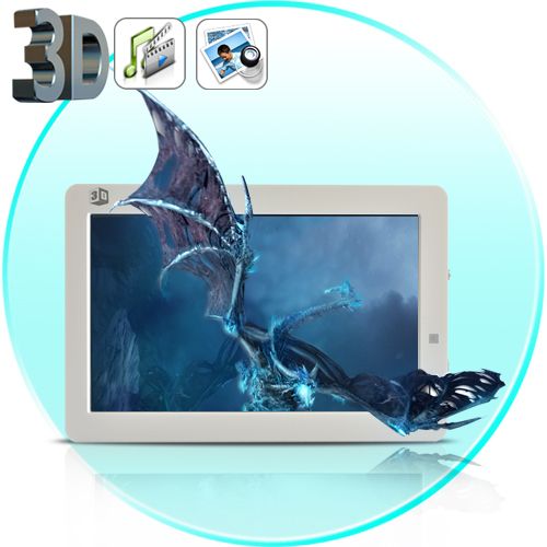 3D estereoscópico 8 polegadas HD Photo Frame e Video Player