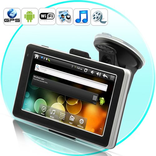 CyberNav Mini - Android 2.2 Tablet GPS Navigator com 5 poleg